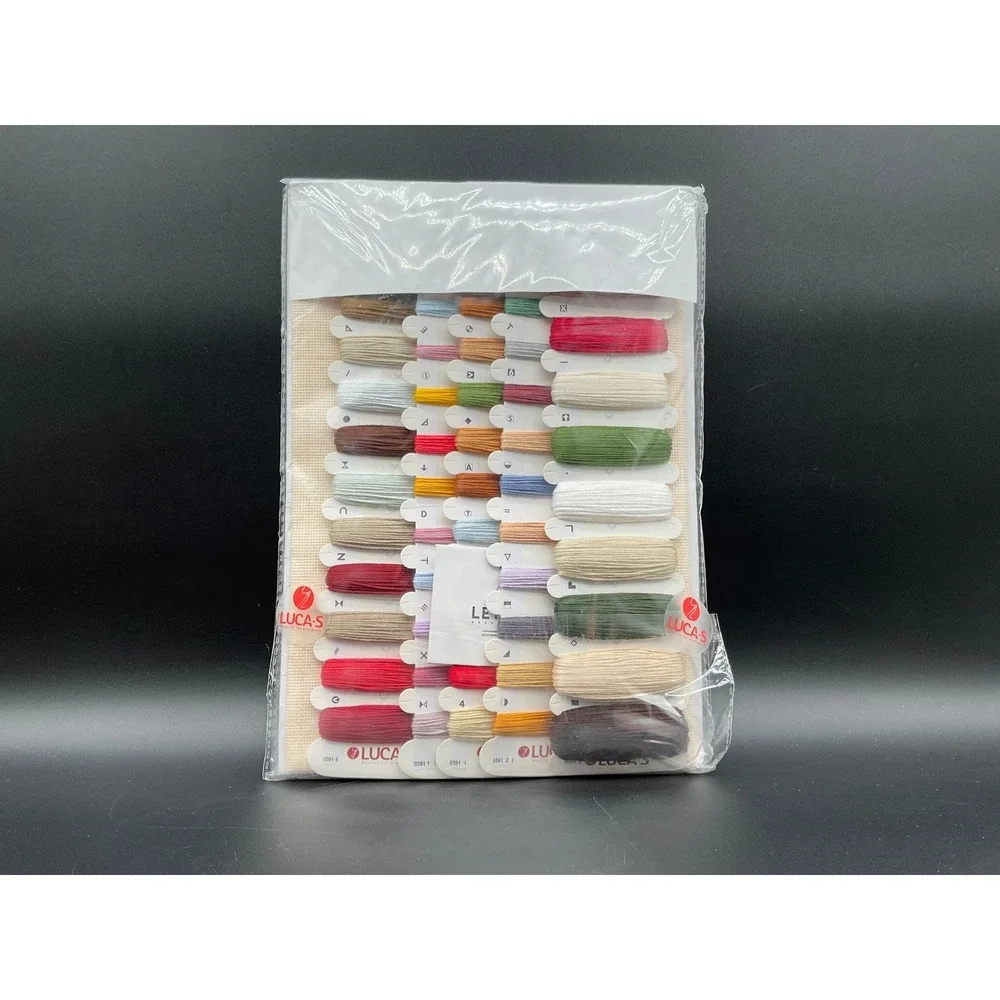 Luca-S Christmas Interior Cross Stitch Kit‎ Anchor Metallic Threads Cozy Room
